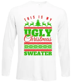 Лонгслив Ugly Christmas sweater Белый фото