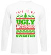 Лонгслів Ugly Christmas sweater Білий фото