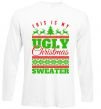 Реглан Ugly Christmas sweater Белый фото