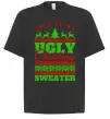 Футболка Оверсайз Ugly Christmas sweater Черный фото