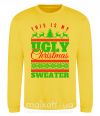 Свитшот Ugly Christmas sweater Солнечно желтый фото