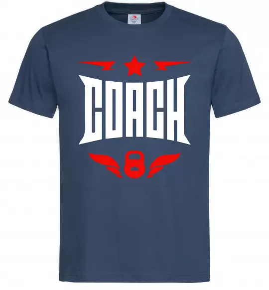 Чоловіча футболка Тренер Темно-синій фото