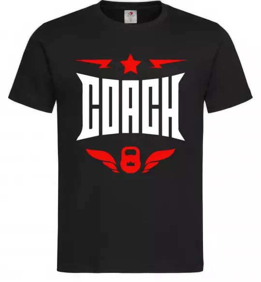 Чоловіча футболка Тренер Чорний фото