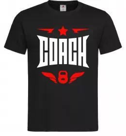Мужская футболка Тренер Черный фото