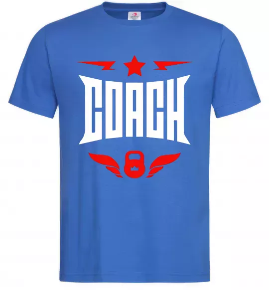 Чоловіча футболка Тренер Яскраво-синій фото