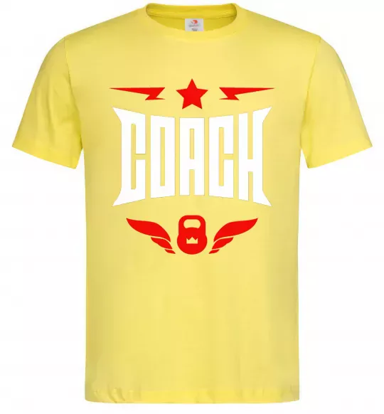 Чоловіча футболка Тренер Лимонний фото