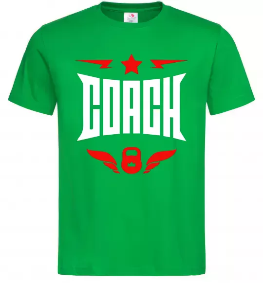 Чоловіча футболка Тренер Зелений фото