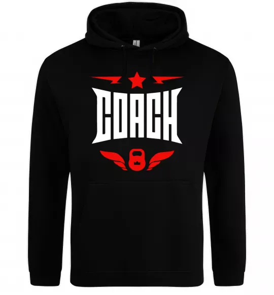 Чоловіча толстовка (худі) Тренер Чорний фото