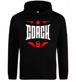 Мужская толстовка (худи) Тренер завжди правий Черный фото