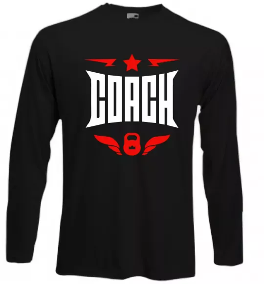 Лонгслив Тренер Черный фото