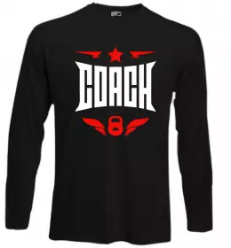 Лонгслив Тренер завжди правий Черный фото