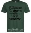 Мужская футболка Teachers open door Темно-зеленый фото