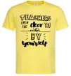 Мужская футболка Teachers open door Лимонный фото