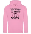 Мужская толстовка (худи) Teachers open door Розовый фото