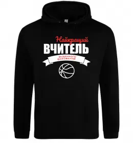 Мужская толстовка (худи) Teach love inspire Черный фото