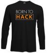 Реглан Born to hack Чорний фото