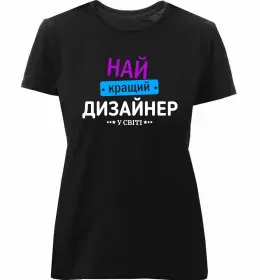 Женская премиум футболка It's called design Черный фото
