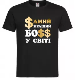 Мужская футболка Best boss ever Белый фото