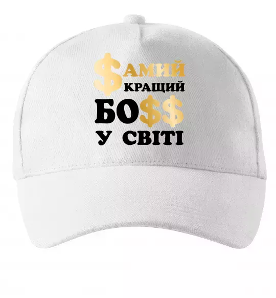 Кепка Кращий у світі босс Белый фото