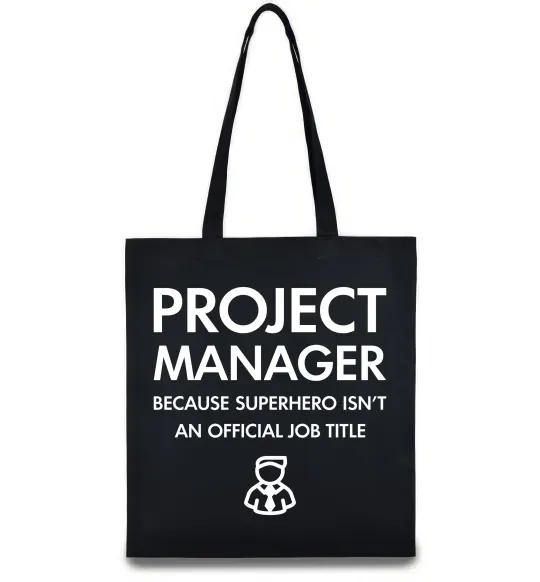 Эко-сумка Project manager Черный фото