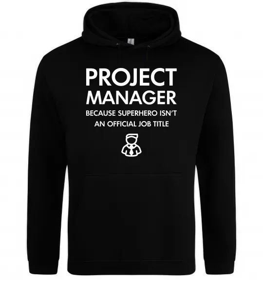 Женская толстовка (худи) Project manager Черный фото