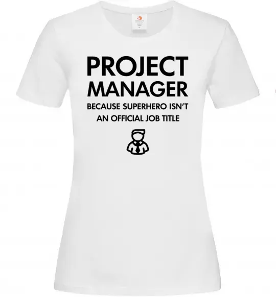 Женская футболка Project manager Белый фото