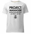 Чоловіча преміум футболка Project manager Білий фото