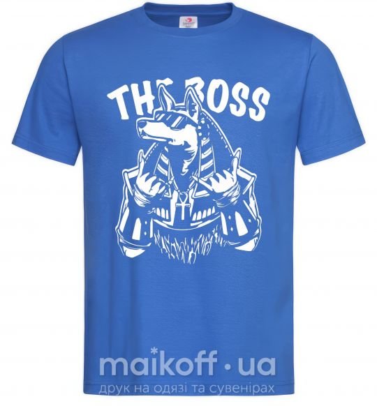 Мужская футболка The boss Egypt style Ярко-синий фото
