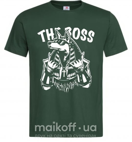 Мужская футболка The boss Egypt style Темно-зеленый фото