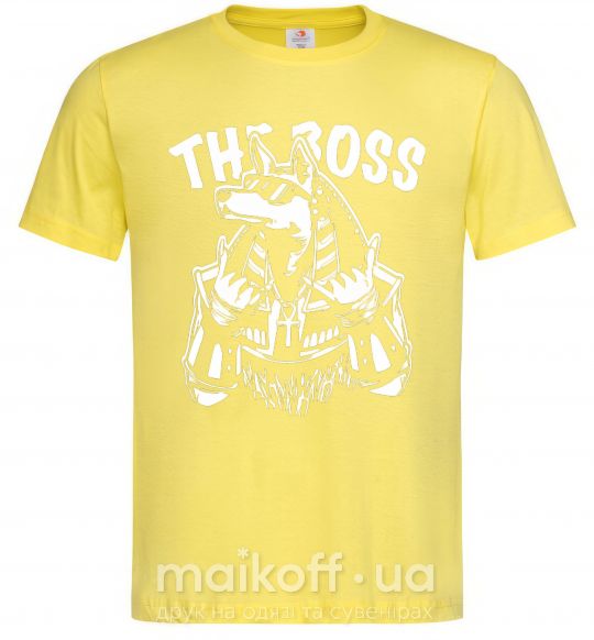 Чоловіча футболка The boss Egypt style Лимонний фото