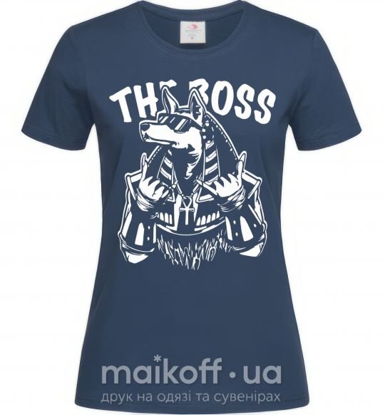 Женская футболка The boss Egypt style Темно-синий фото