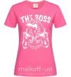 Жіноча футболка The boss Egypt style Яскраво-рожевий фото