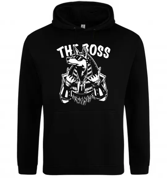 Женская толстовка (худи) The boss Egypt style Черный фото