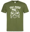 Мужская футболка The boss Egypt style Оливковый Мужская футболка The boss Egypt style Оливковый фото