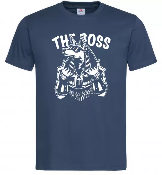 Мужская футболка The boss Egypt style Темно-синий фото