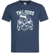 Мужская футболка The boss Egypt style Темно-синий Мужская футболка The boss Egypt style Темно-синий фото