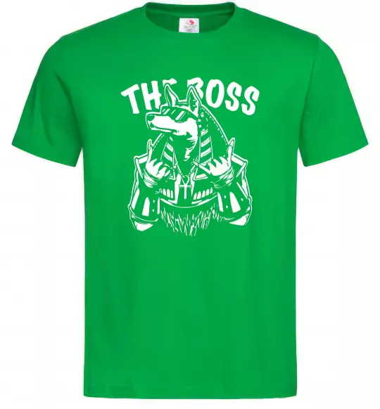 Мужская футболка The boss Egypt style Зеленый фото