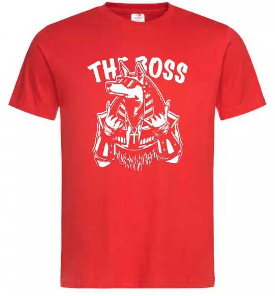 Мужская футболка The boss Egypt style Красный фото