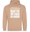 Жіноча толстовка (худі) Engineers make the world go round Пісочний фото