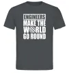 Мужская футболка Engineers make the world go round Графит фото