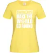 Жіноча футболка Engineers make the world go round Лимонний фото