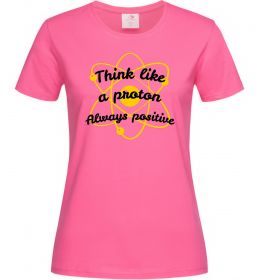 Жіноча футболка Think like a proton