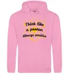 Мужская толстовка (худи) Think like a proton Розовый фото