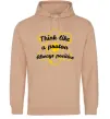 Жіноча толстовка (худі) Think like a proton Пісочний фото