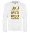 Свитшот I'm a software engineer Белый фото