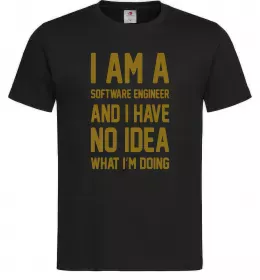 Чоловіча футболка I'm a software engineer Чорний фото