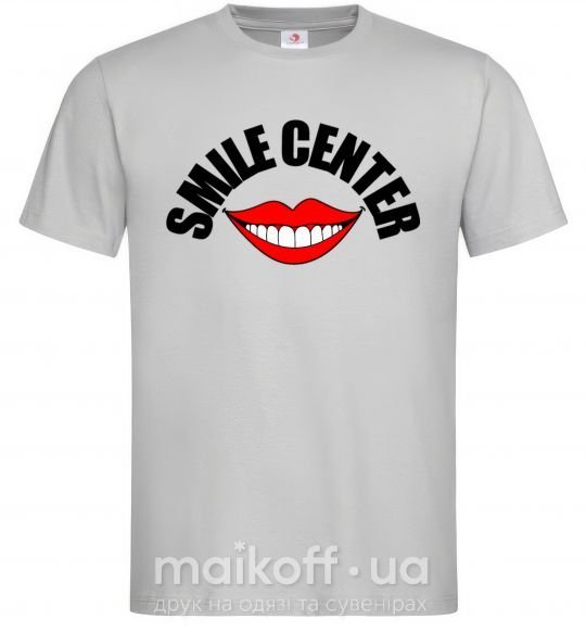 Мужская футболка Smile center Серый фото