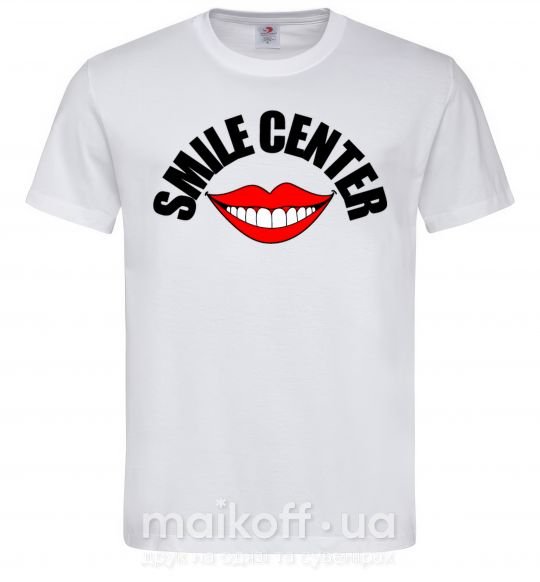 Чоловіча футболка Smile center Білий фото