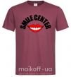 Мужская футболка Smile center Бордовый фото