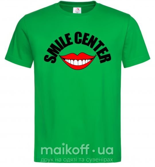 Мужская футболка Smile center Зеленый фото